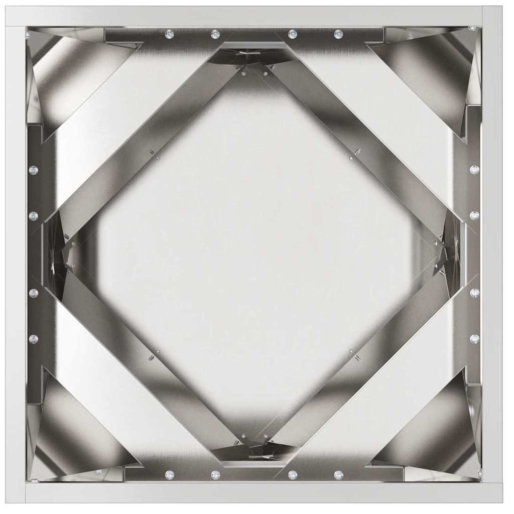 vidaXL Planter Silver 40 x 40 x 40 cm Stainless Steel 6