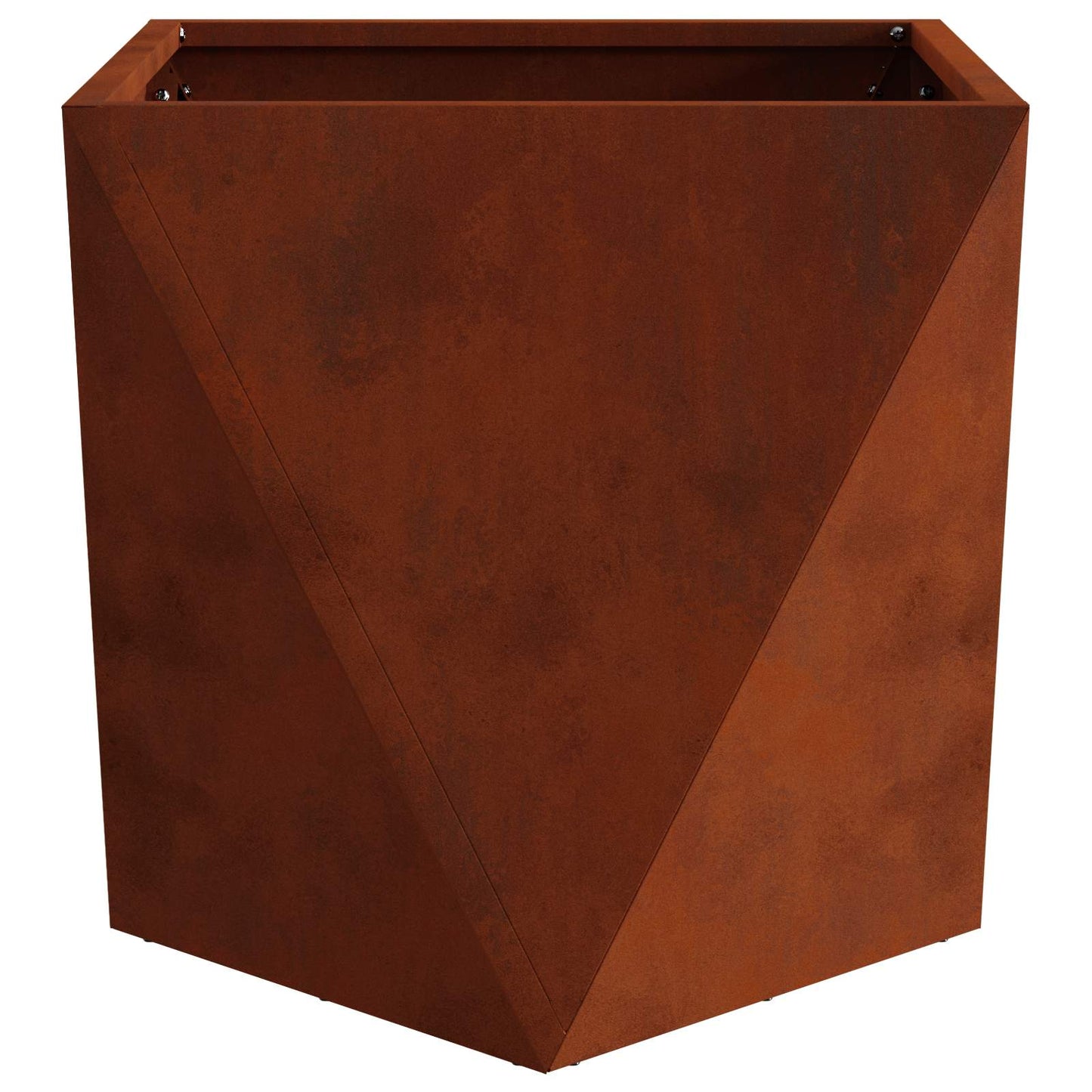 vidaXL Planter 2 pcs Rusty 50 x 50 x 50 cm Weathering Steel 6