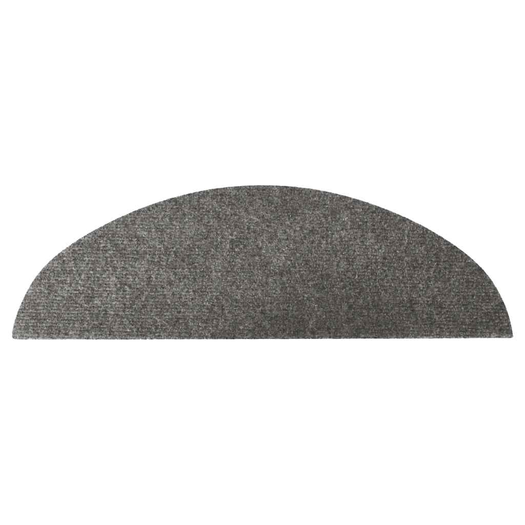 vidaXL Stair Mats Self-adhesive 30 pcs Grey 56x17x3 cm 6