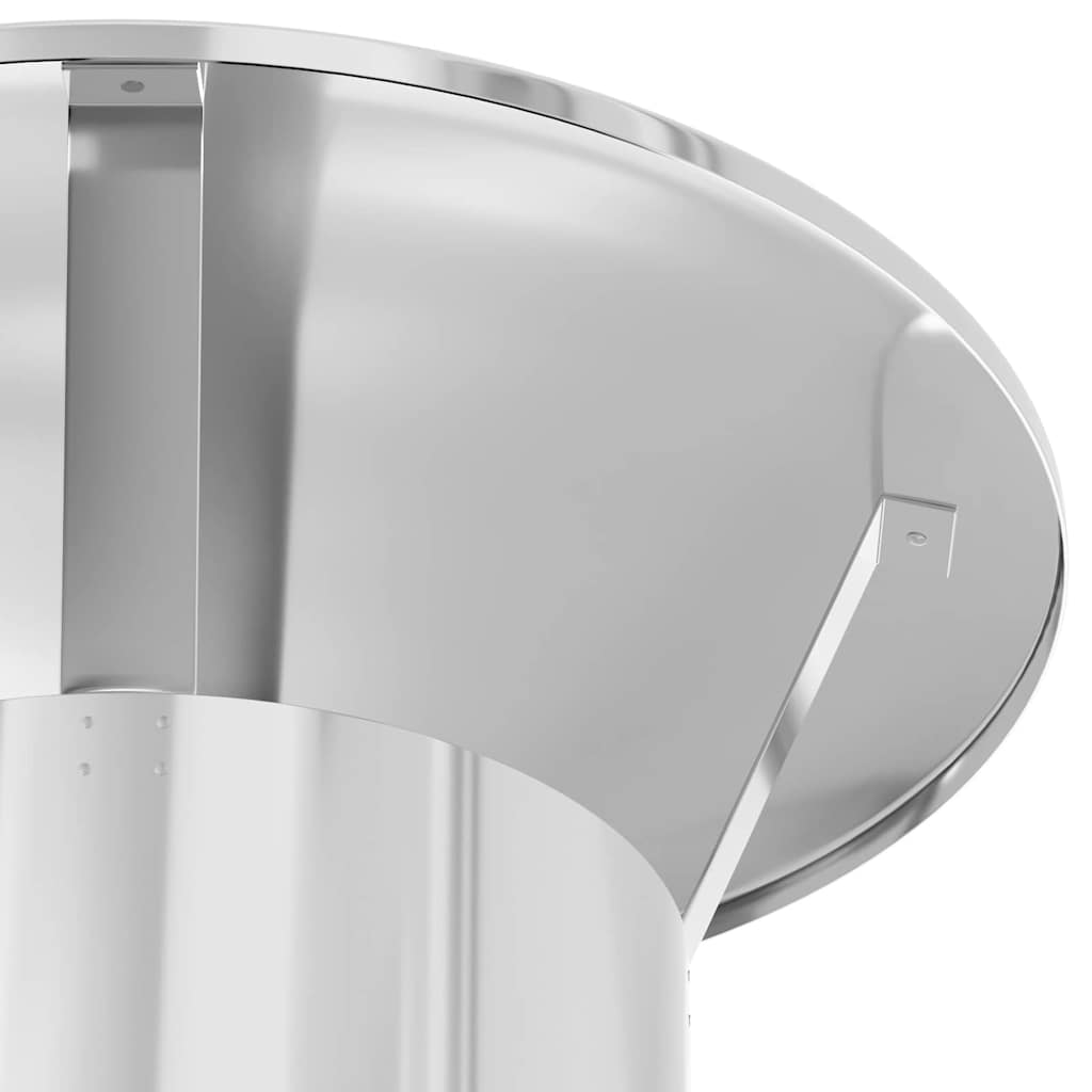 vidaXL Rain Cover Chimney Silver 35 x 35 x 20 cm Stainless Steel 6