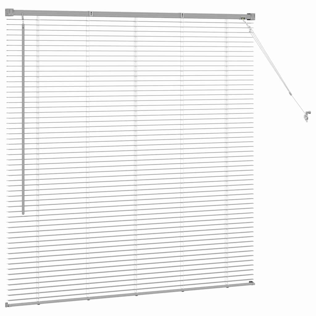 vidaXL Venetian Blinds Silver 130 x 130 cm Aluminium 6