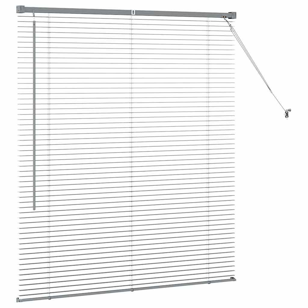 vidaXL Venetian Blind Dark Grey 130 x 120 cm 25 mm Aluminium 6