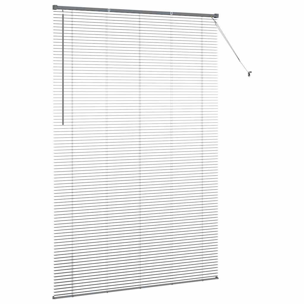 vidaXL Venetian Blinds Dark Grey 220 x 140 cm Aluminium 6