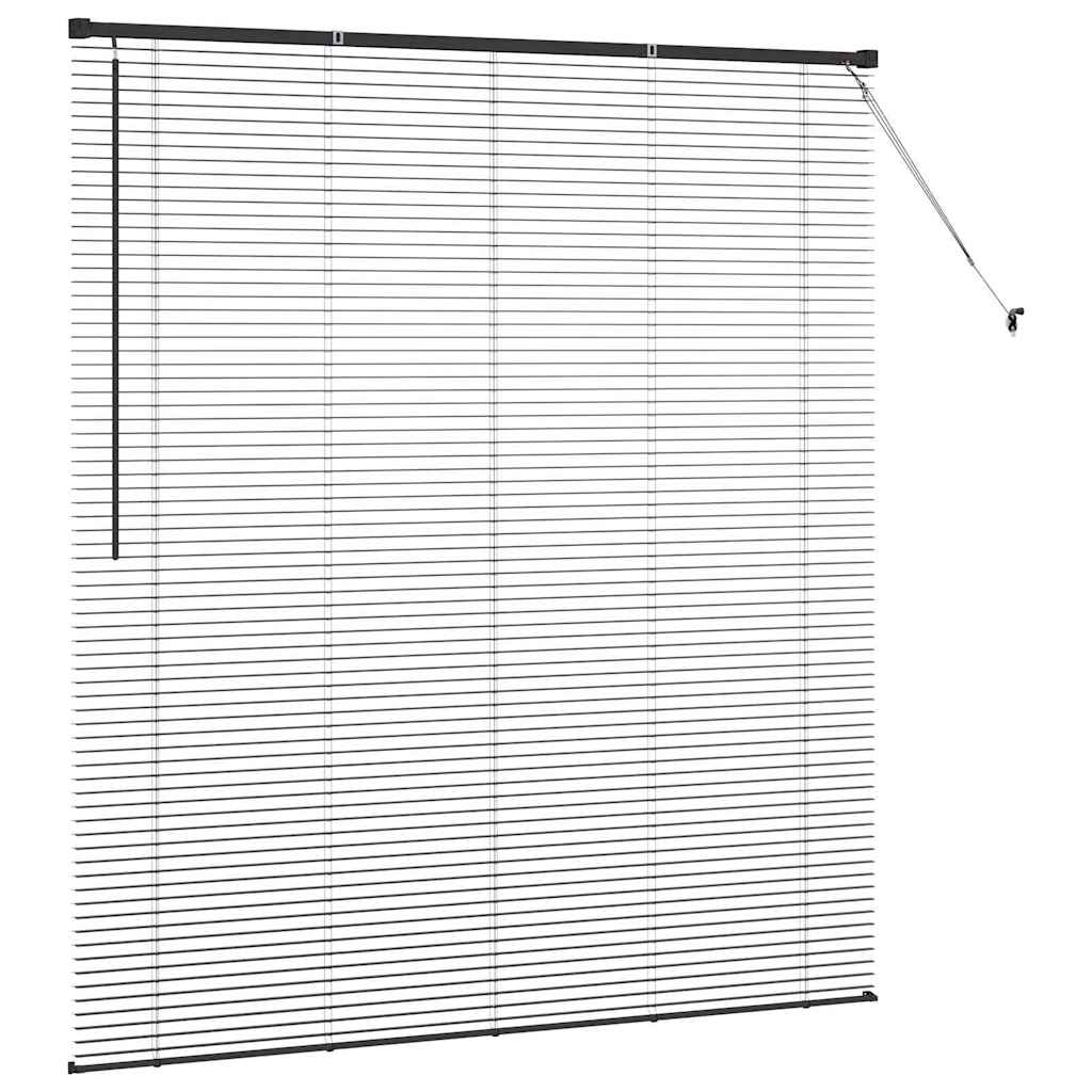 vidaXL Venetian Blind Black 175 x 160 cm 25 mm Aluminium 6