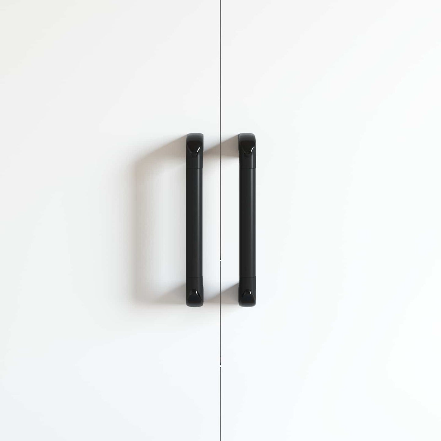 vidaXL Handle Plain 12 pcs Black 380 x 34 x 85 mm Aluminium and PP 6