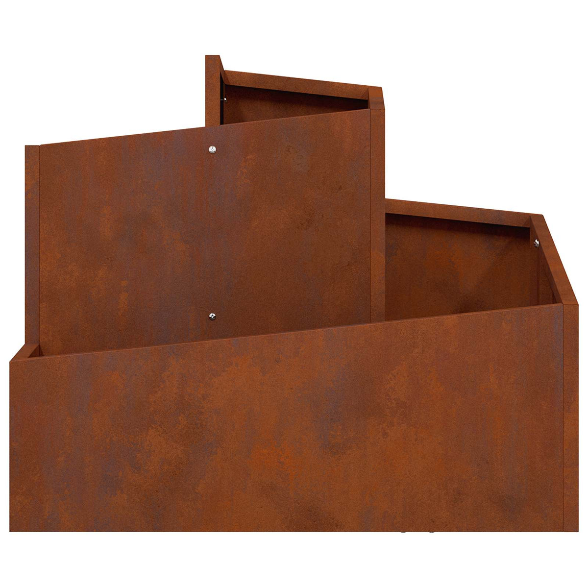 vidaXL Garden Planter Rusty 60 x 60 x 50 cm Weathering Steel 6