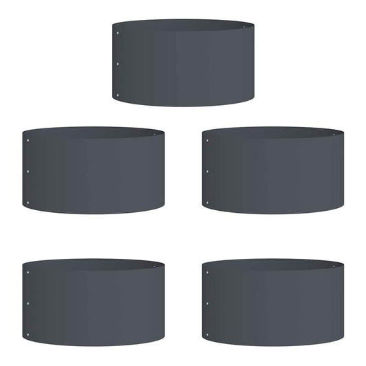 Planter Ring 40 x 40 x 20 cm Cold-rolled Steel 5 40 cm Anthracite