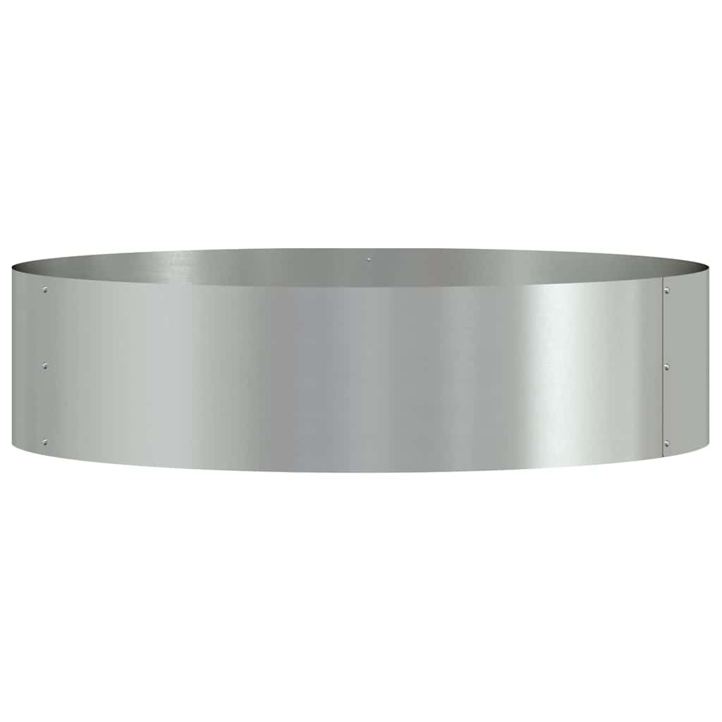 vidaXL Planter Ring 5 pcs Silver 80 x 80 x 20 cm Galvanised Steel 6