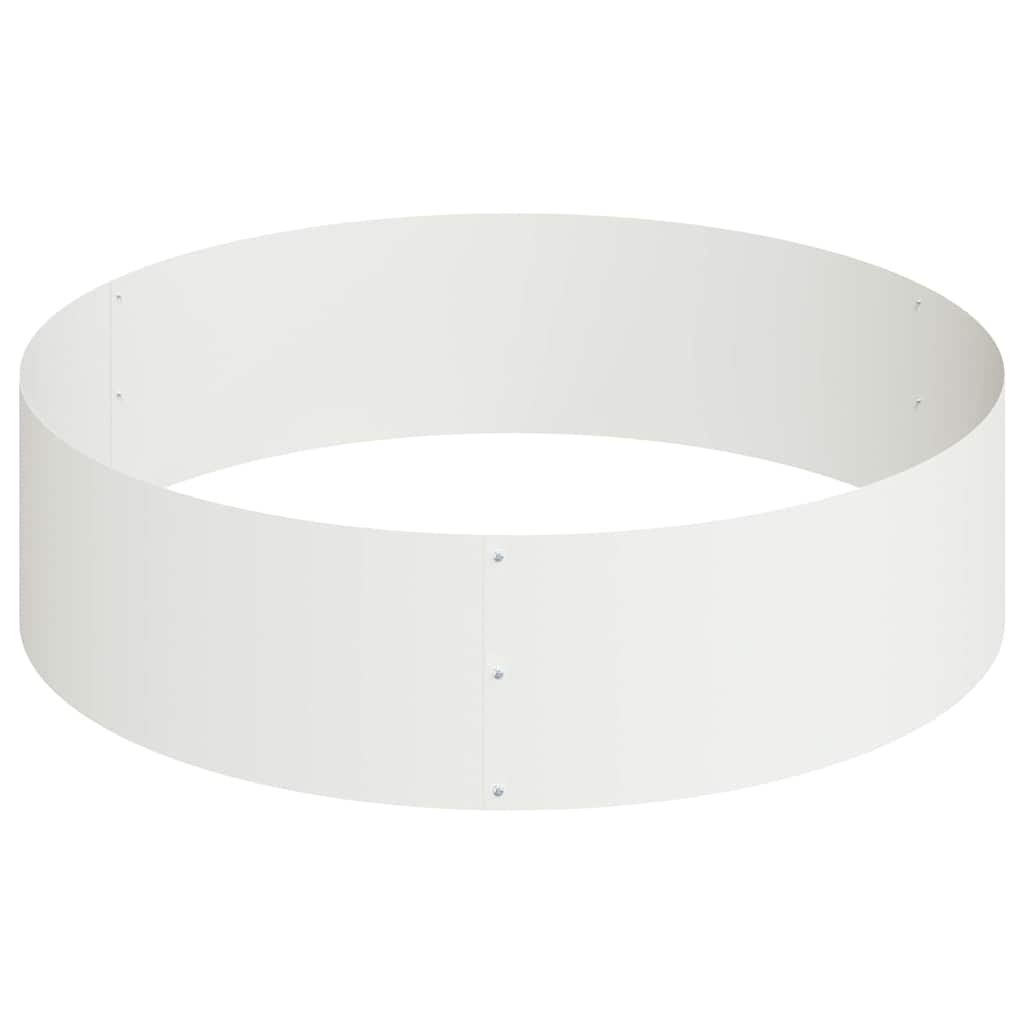 vidaXL Garden Planter White 120 x 120 x 20 cm Cold-rolled Steel 6