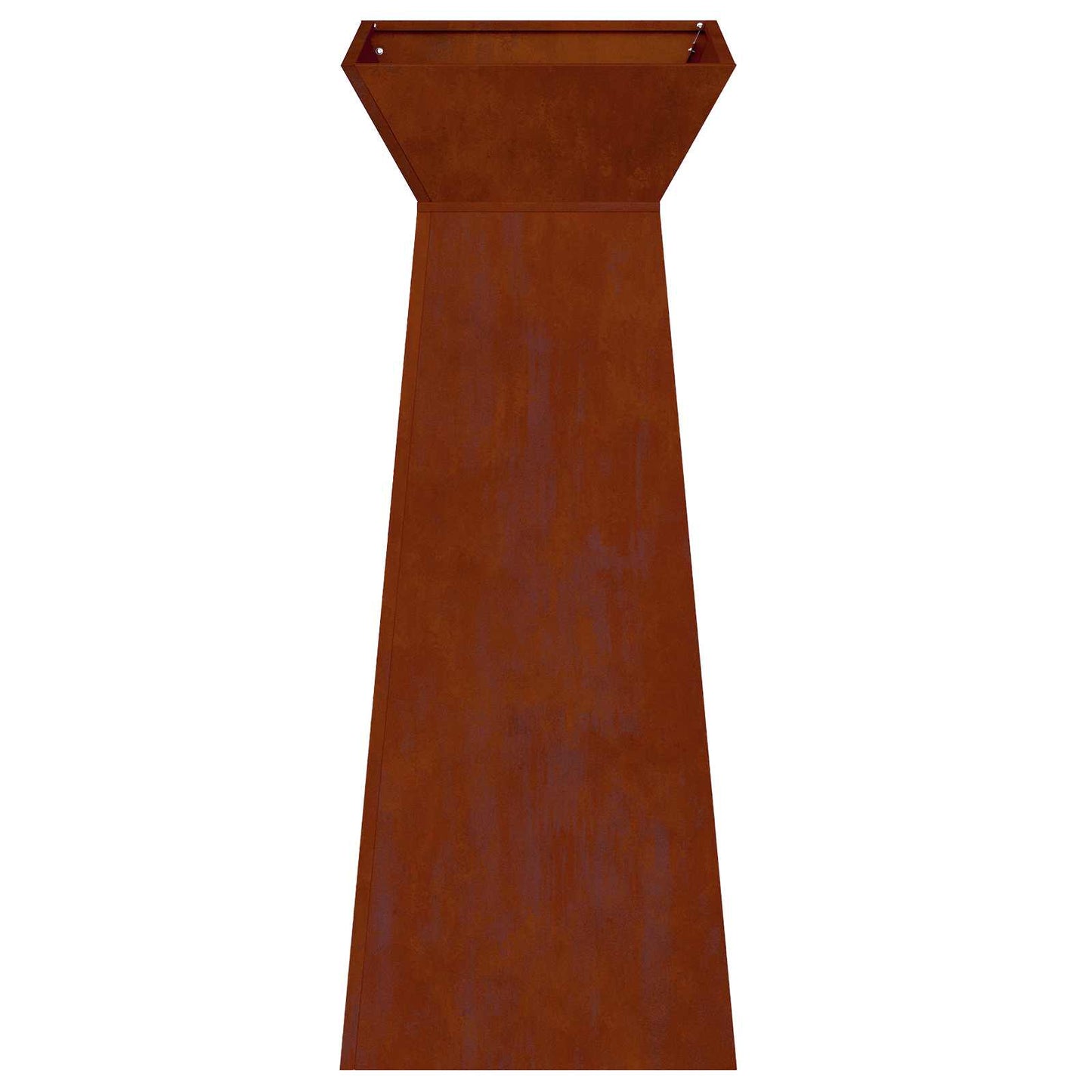 vidaXL Pillar Planter Rusty 40 x 40 x 100 cm Weathering Steel 6
