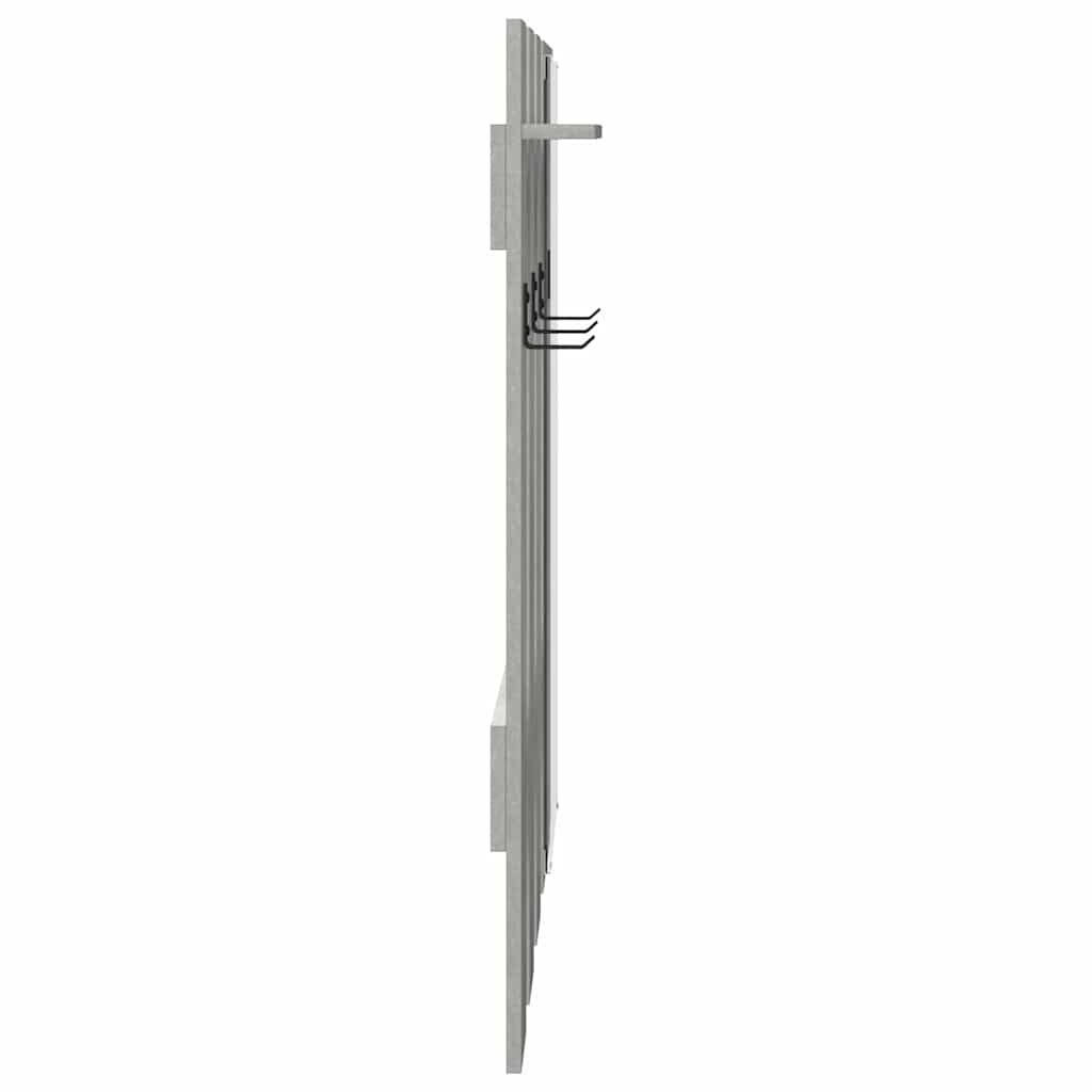 vidaXL Wall-Mounted Coat Rack Wall-Mounted Concrete Grey 6
