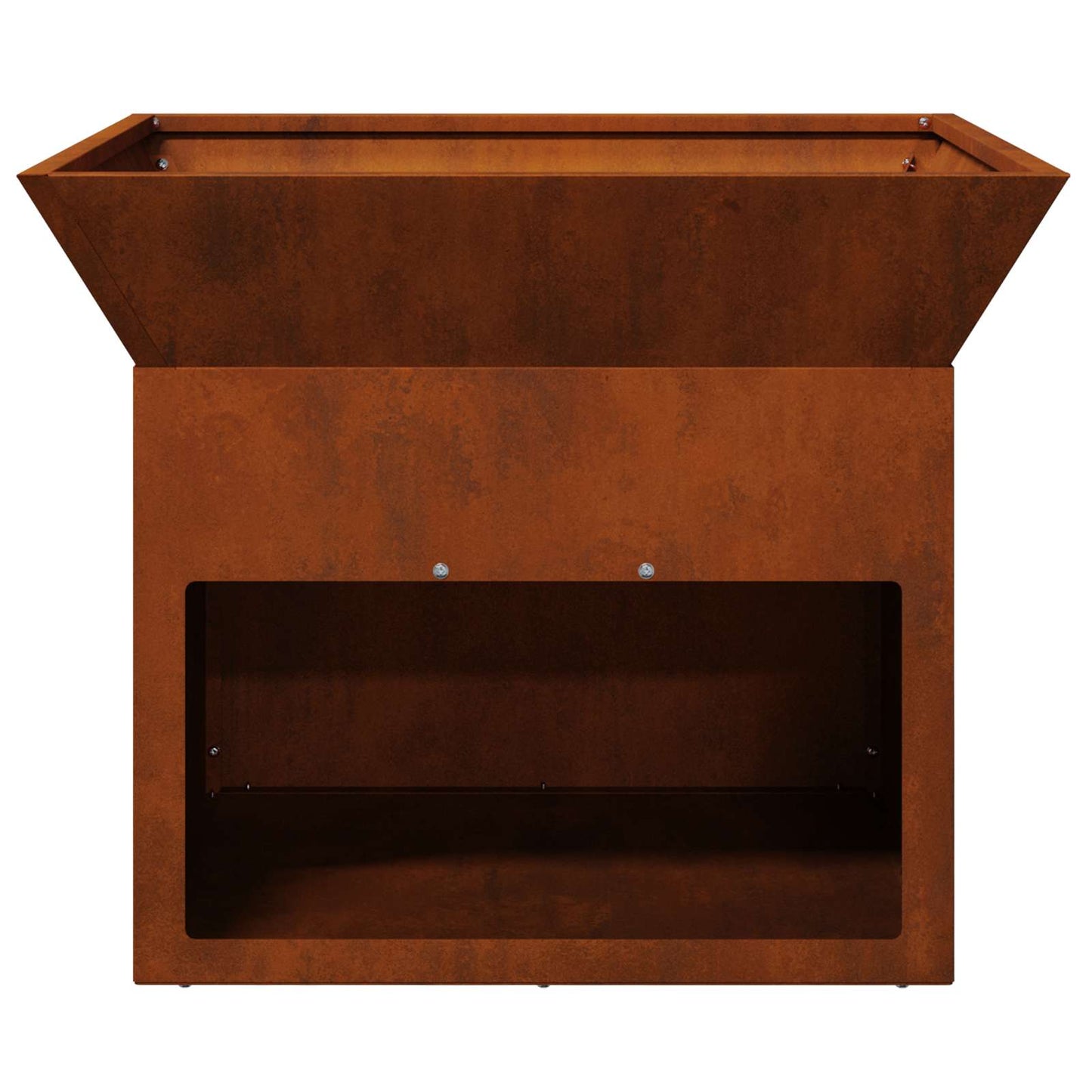 vidaXL Fire Pit Rusty 50 x 50 x 40 cm Weathering steel 6
