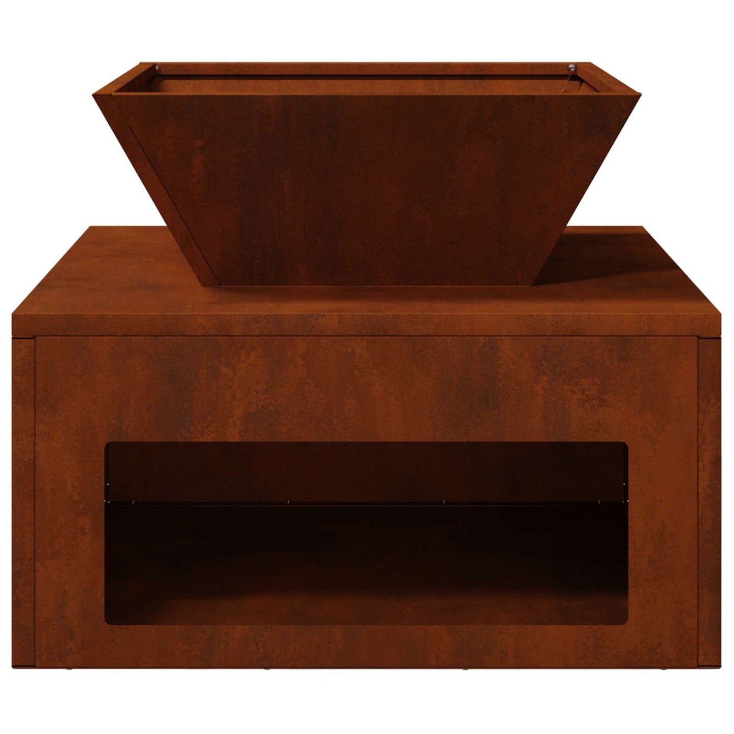 vidaXL Fire Pit Rusty 50 x 50 x 40 cm 6