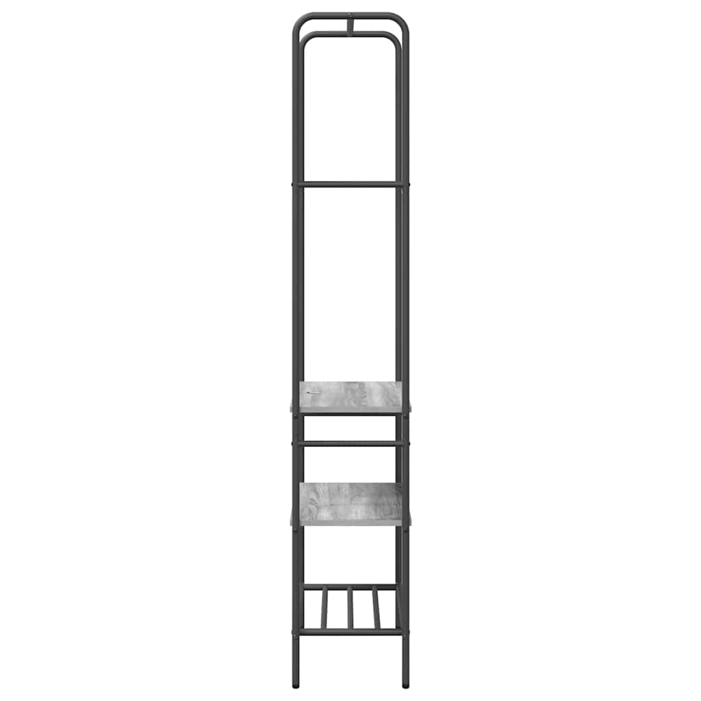 vidaXL Clothes Rack Grey sonoma 60 x 30 x 171 cm Engineered Wood 6