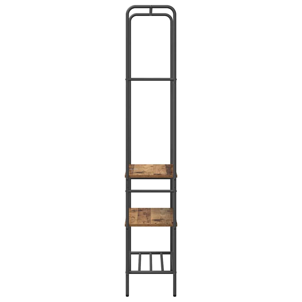 vidaXL Clothes Rack Old wood 60 x 30 x 171 cm Engineered Wood 6