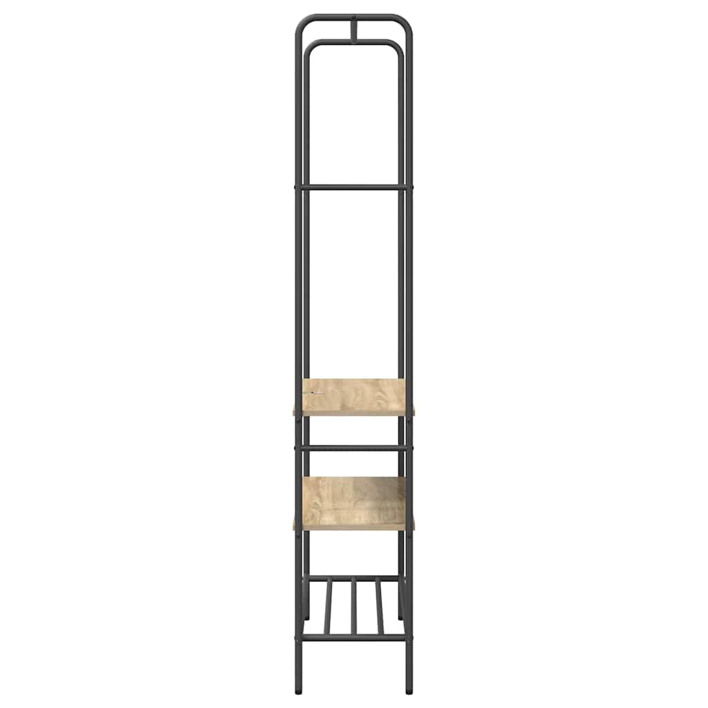vidaXL Clothes Rack Sonoma Oak 77 x 30 x 171 cm Engineered Wood 6