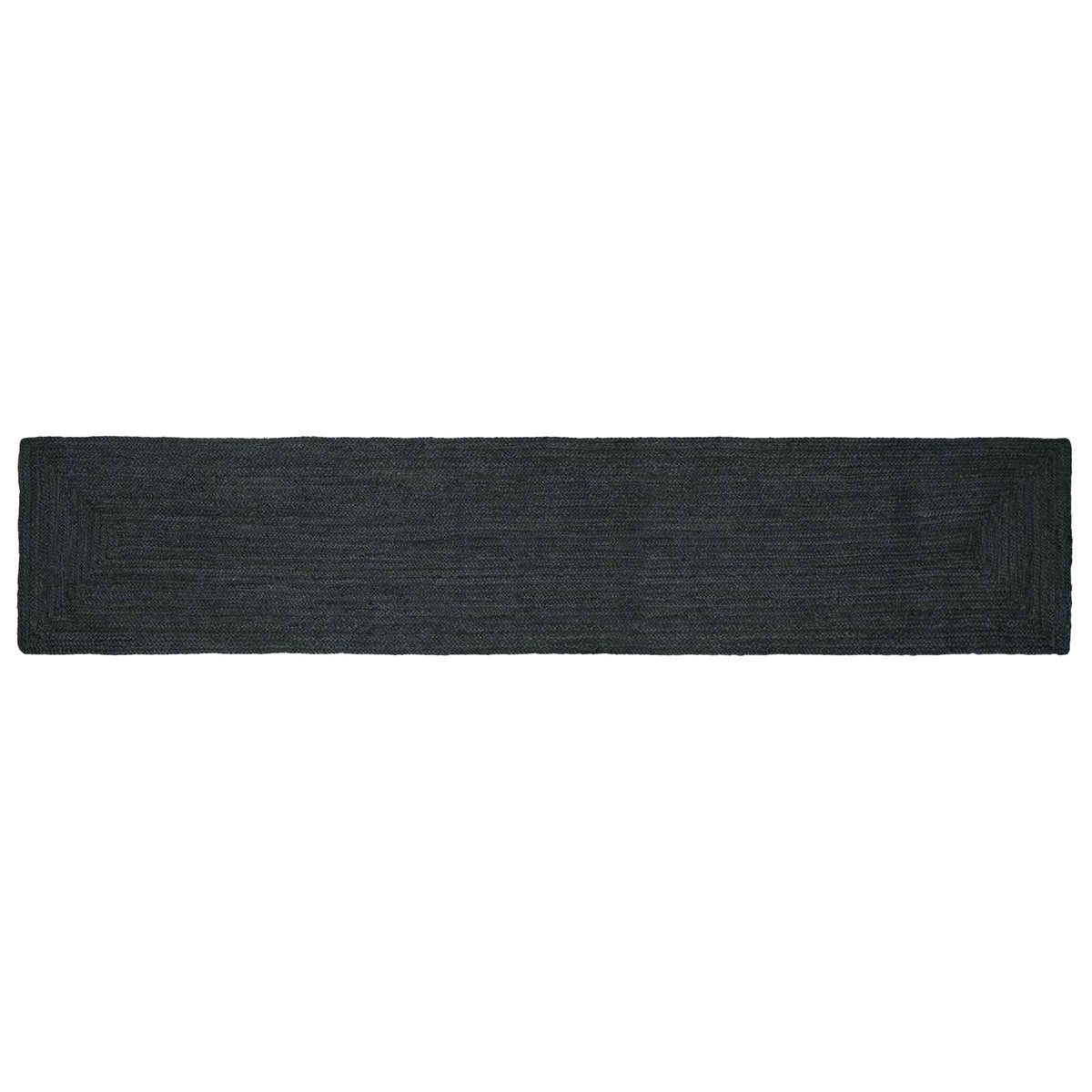 vidaXL Area Rug Jute Dark Grey Width 60 cm