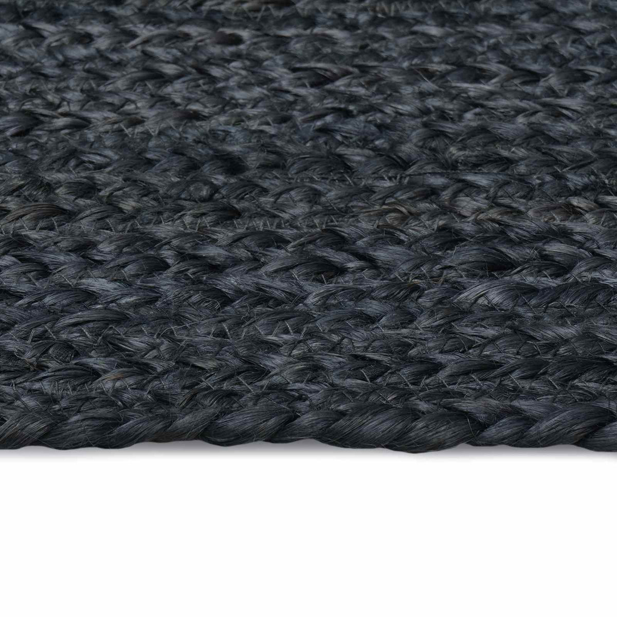 Area Rug Jute Dark grey Width 80 cm 250 cm