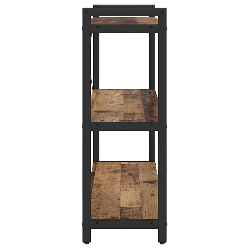 vidaXL Bookshelf 80 x 30 x 85 cm Engineered Wood Old wood 6