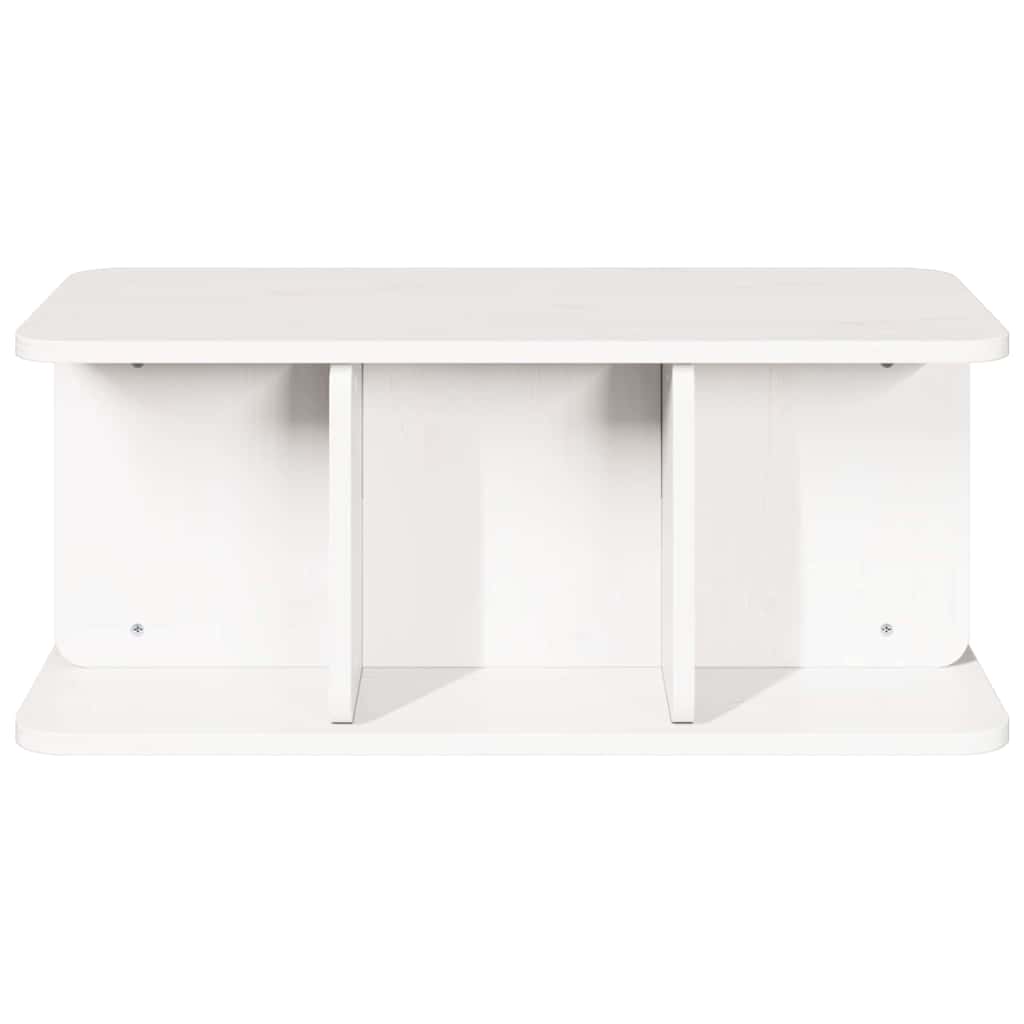 vidaXL Coffee Table White 80 x 39.5 x 33.5 cm Solid pine wood 6