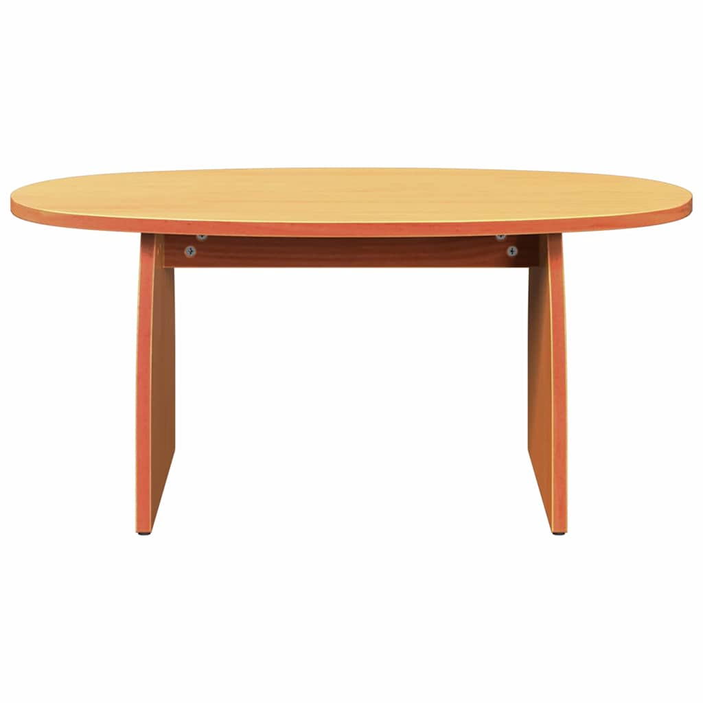vidaXL Coffee Table Wax Brown 80 x 40 x 35 cm Solid Pine Wood 6
