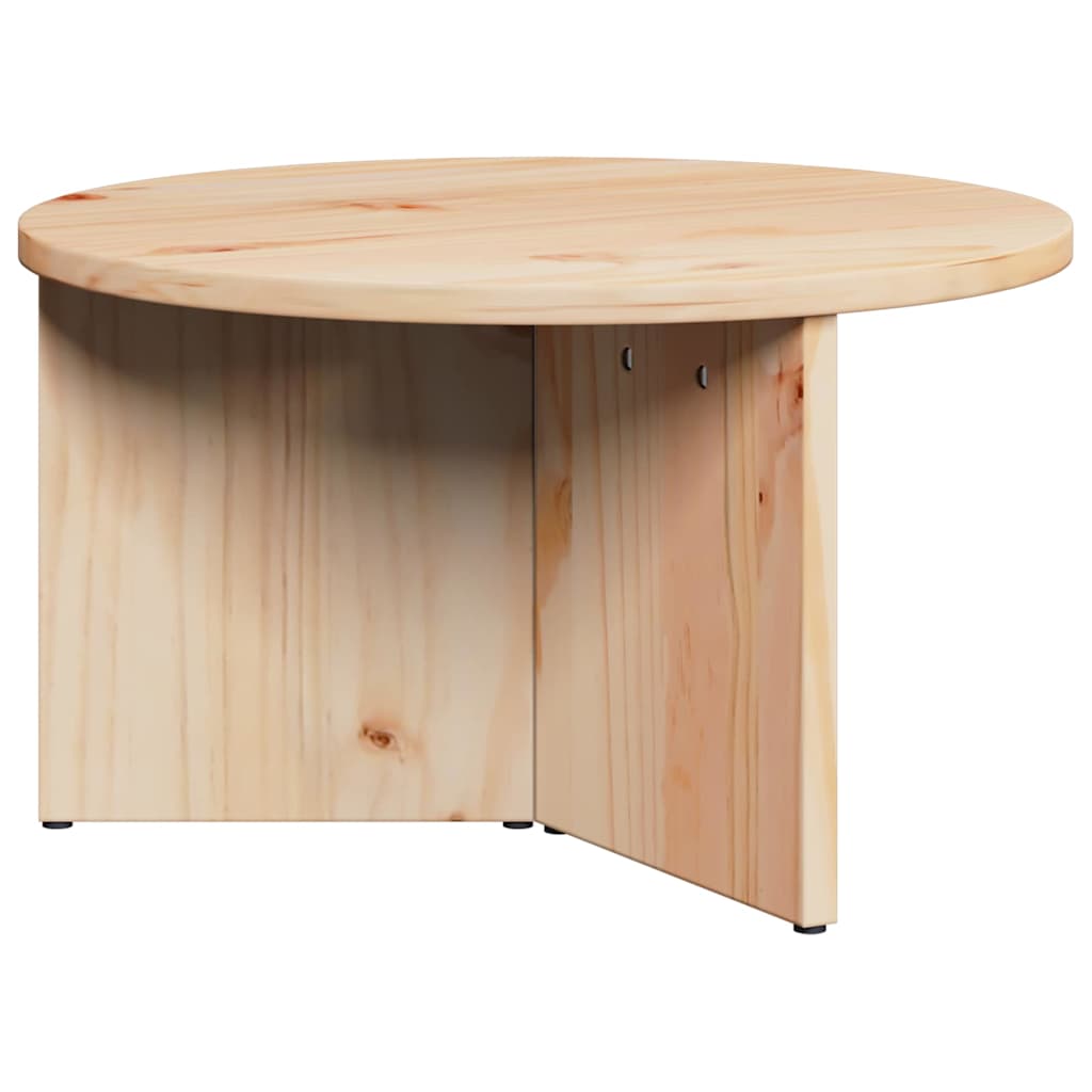 vidaXL Coffee Table 2 pcs Natural 49 x 49 x 28 cm Solid Pine wood 6