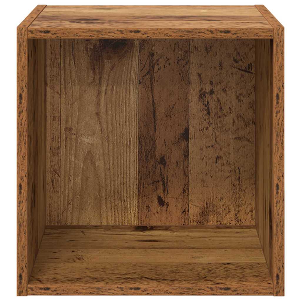 vidaXL Wall Cabinet 2 pcs Old Wood 37 x 37 x 37 cm Engineered Wood 6