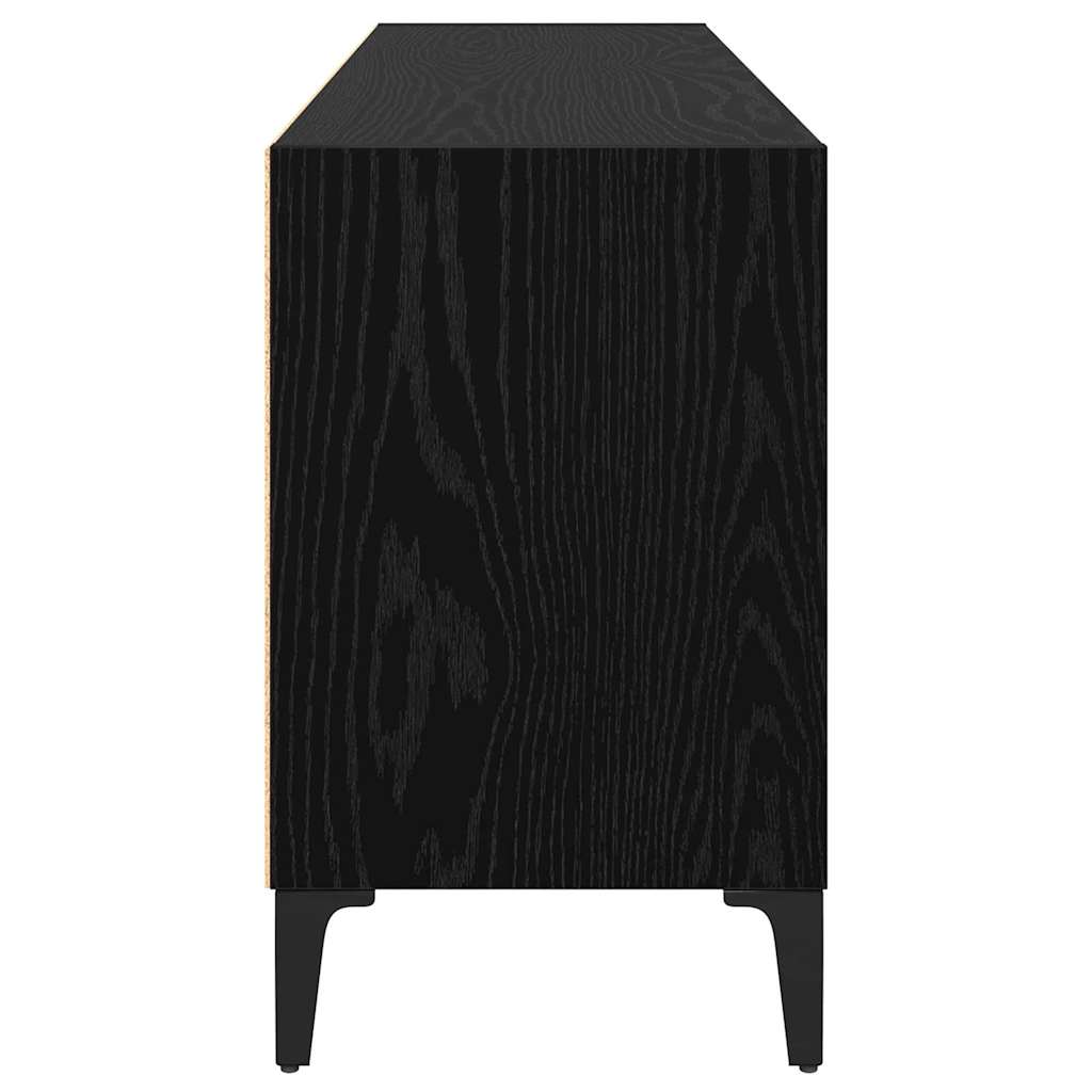 vidaXL TV Cabinet Set Black 103.5 x 30 x 50 cm Engineered Wood 6