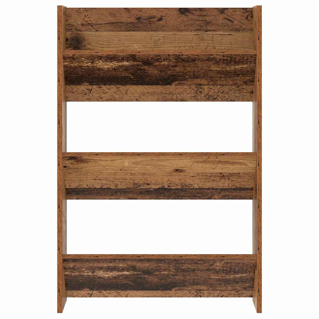 vidaXL Shoe Cabinet 2 pcs 60 x 18 x 90 cm Engineered Wood Old Wood 6