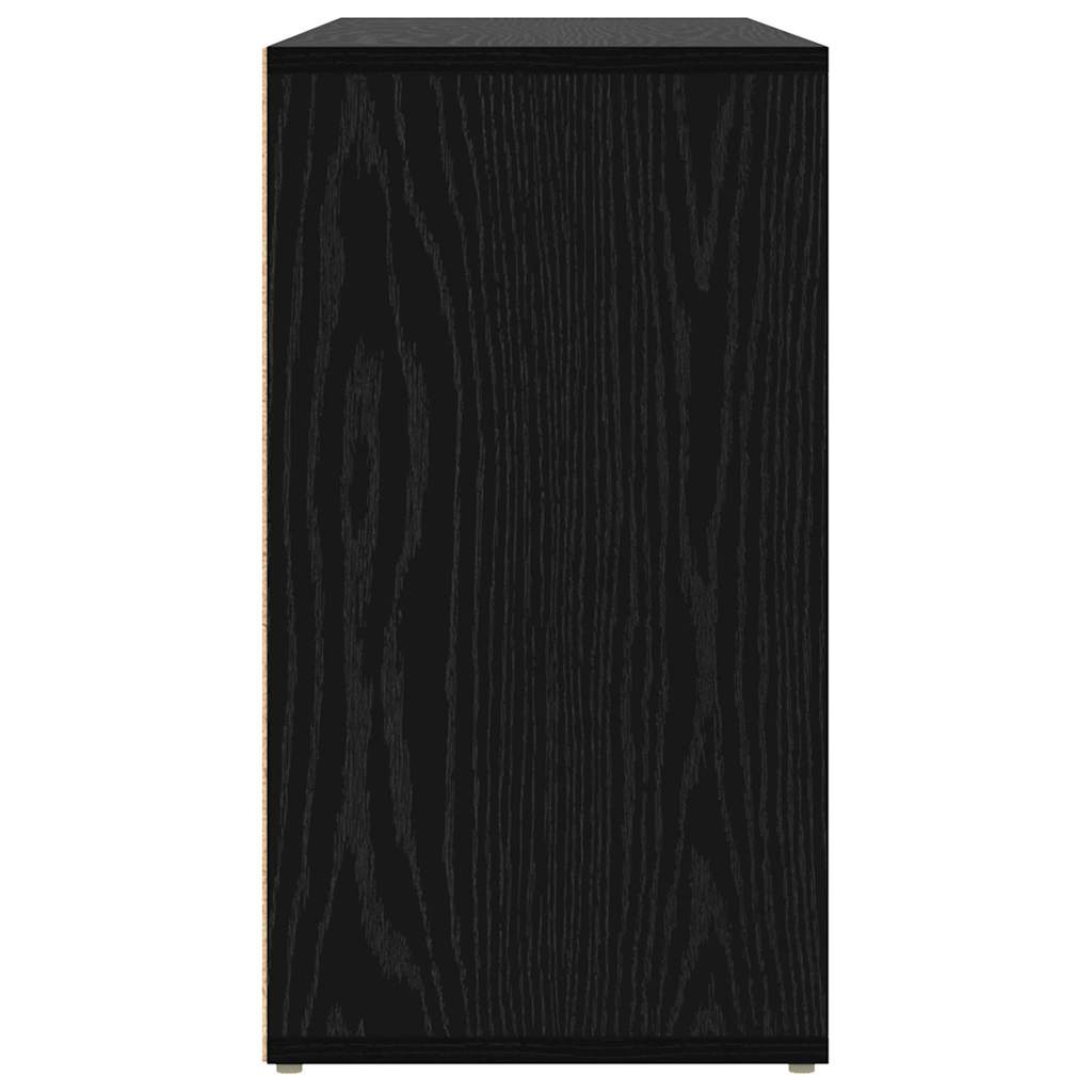 vidaXL Shoe Bench 103 x 30 x 54.5 cm Engineered Wood Black Oak 6