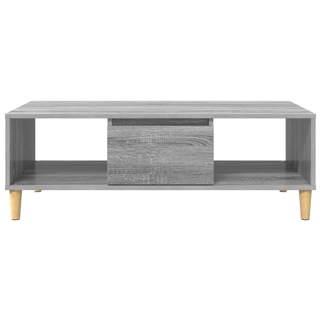 vidaXL Coffee Table Grey Sonoma 102 x 55 x 35 cm Engineered Wood 6