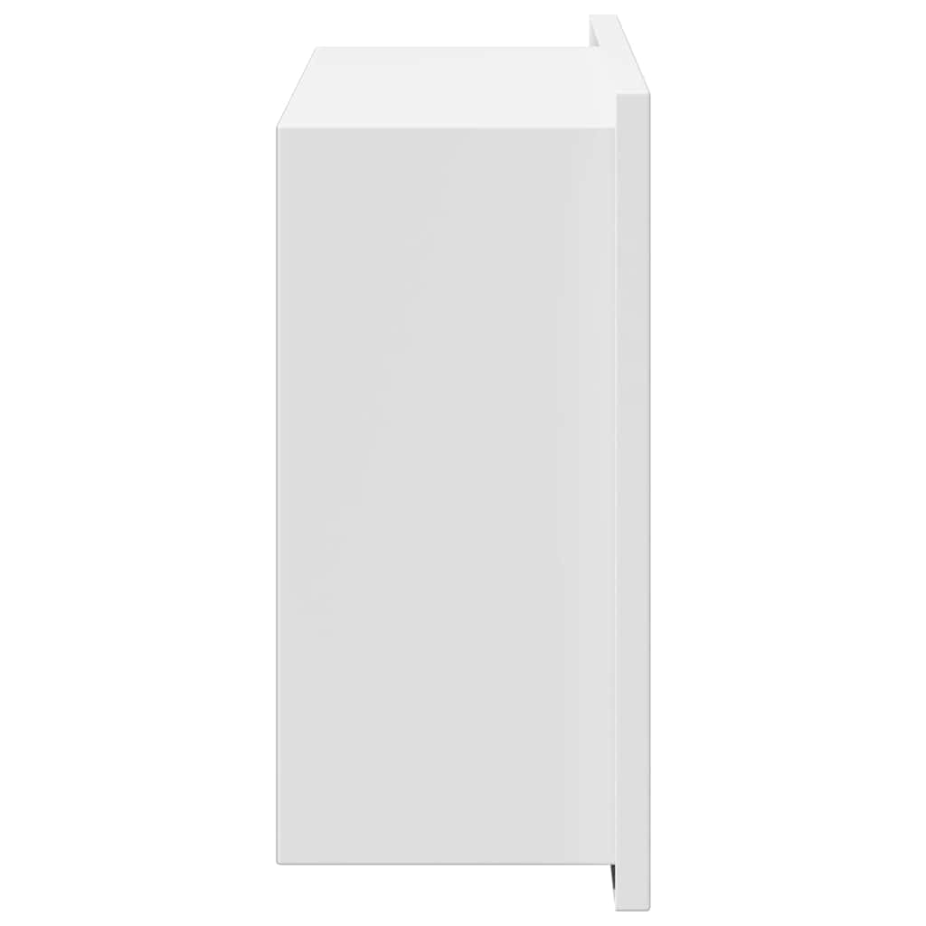 vidaXL Shower Niche White 30 x 20 x 9.5 cm Stainless Steel 6