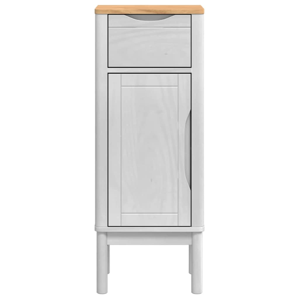 vidaXL Bathroom Cabinet FLORO White 35 x 30 x 90 cm Solid Pine Wood 6