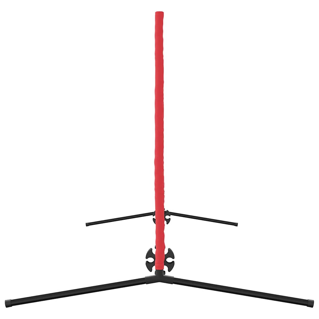 vidaXL Tennis Net Folding Black and Red 301 x 90.5 x 87 cm Polyester 6