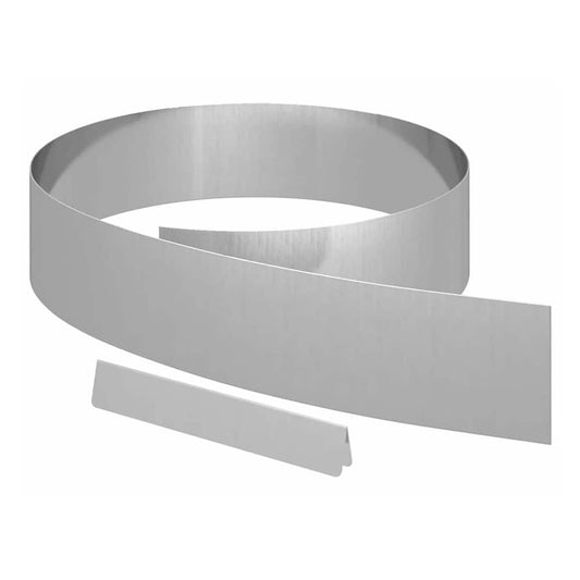 Lawn Edging Silver 4 Galvanised steel 450 x 15 cm