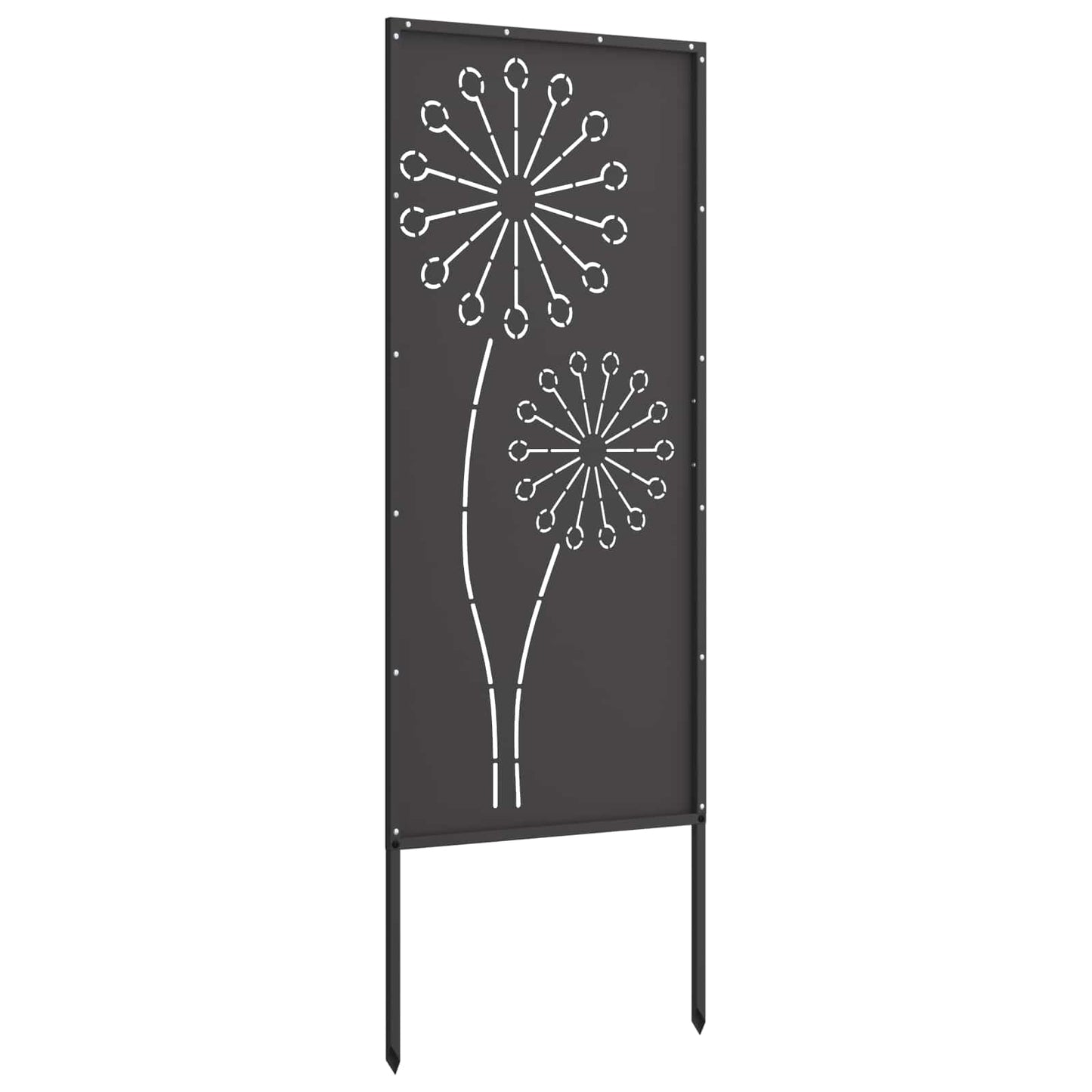 vidaXL Garden Privacy Screen Black 50 x 140 cm Cold-rolled steel 6