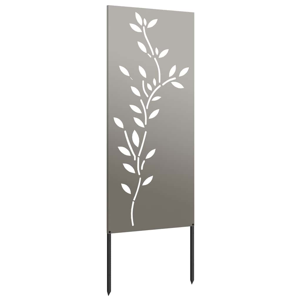 vidaXL Garden Privacy Screen Floral Rusty 50 x 140 cm Weathering Steel 6