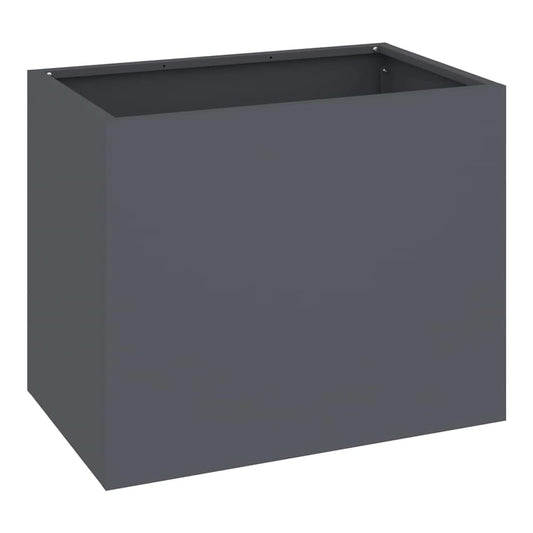Garden Planter Cold-rolled Steel Anthracite 50 x 32 x 40 cm
