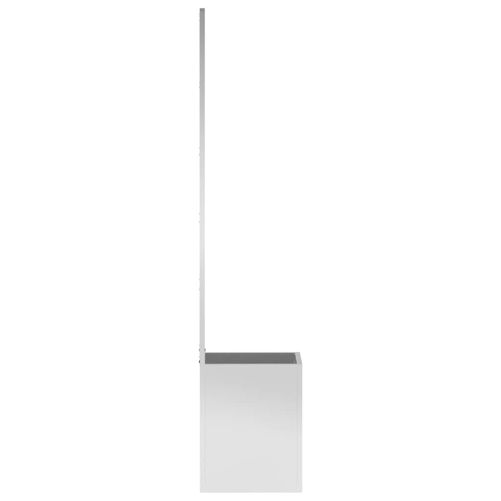 vidaXL Garden Privacy Screen Silver 32 x 32 x 150 cm Galvanised steel 6