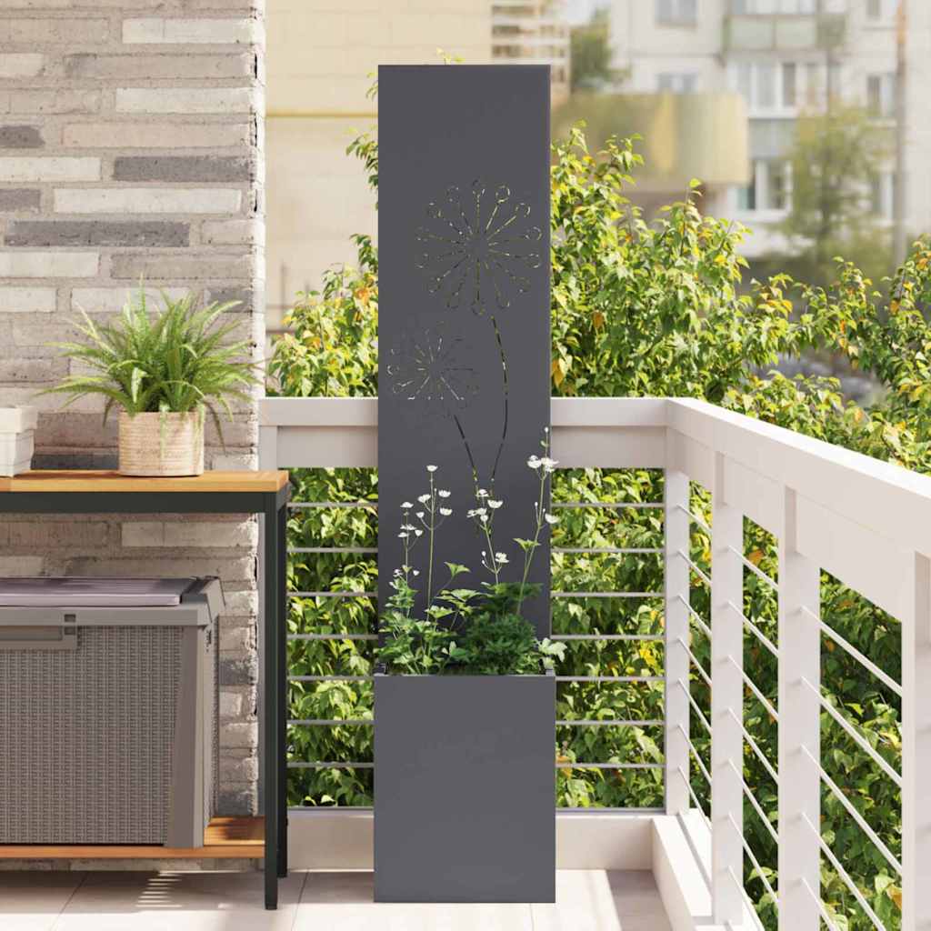 vidaXL Garden Privacy Screen Fretwork 32 x 32 x 150 cm Anthracite