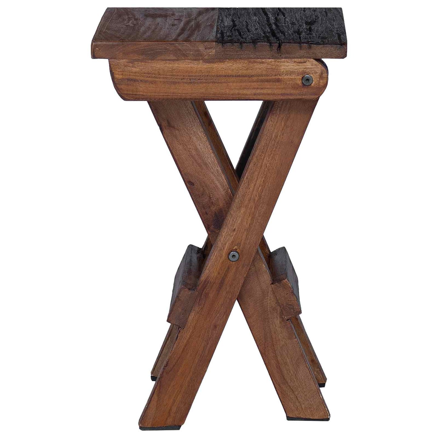 vidaXL Stool Natural 30 x 30 x 48 cm Solid Reclaim wood 6