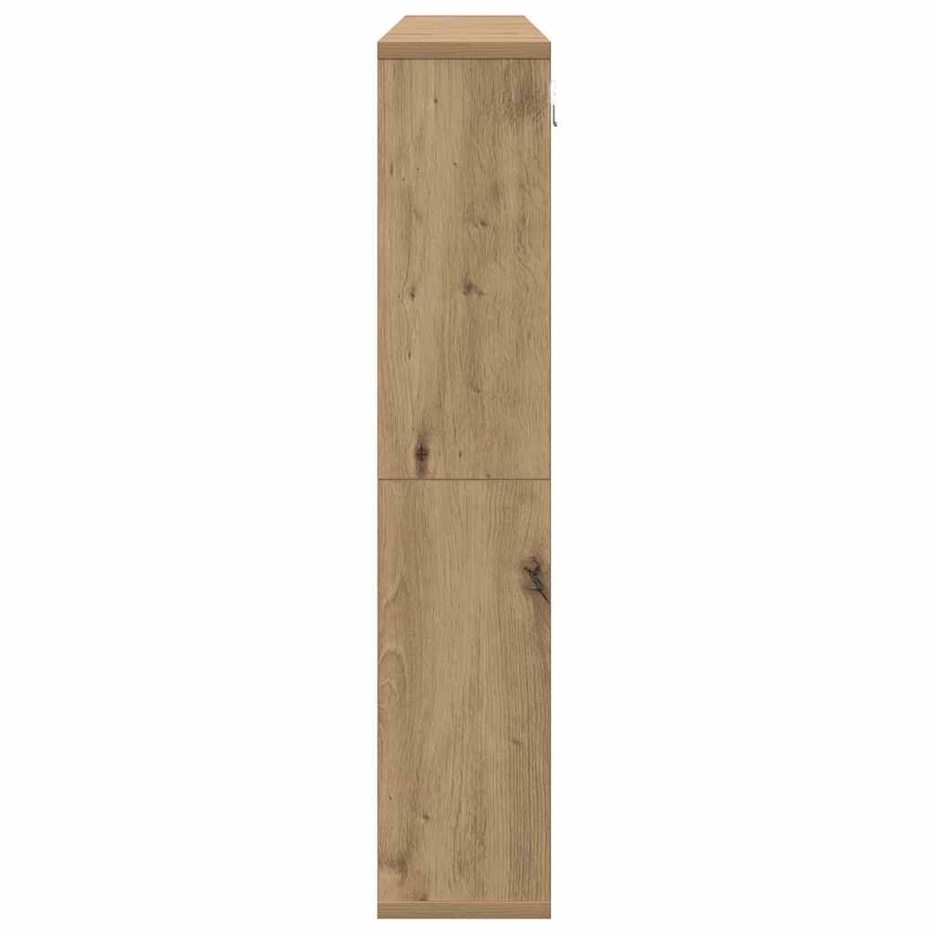 vidaXL Mirror Cabinet Artisan Oak 91 x 15 x 76.5 cm Engineered Wood 6