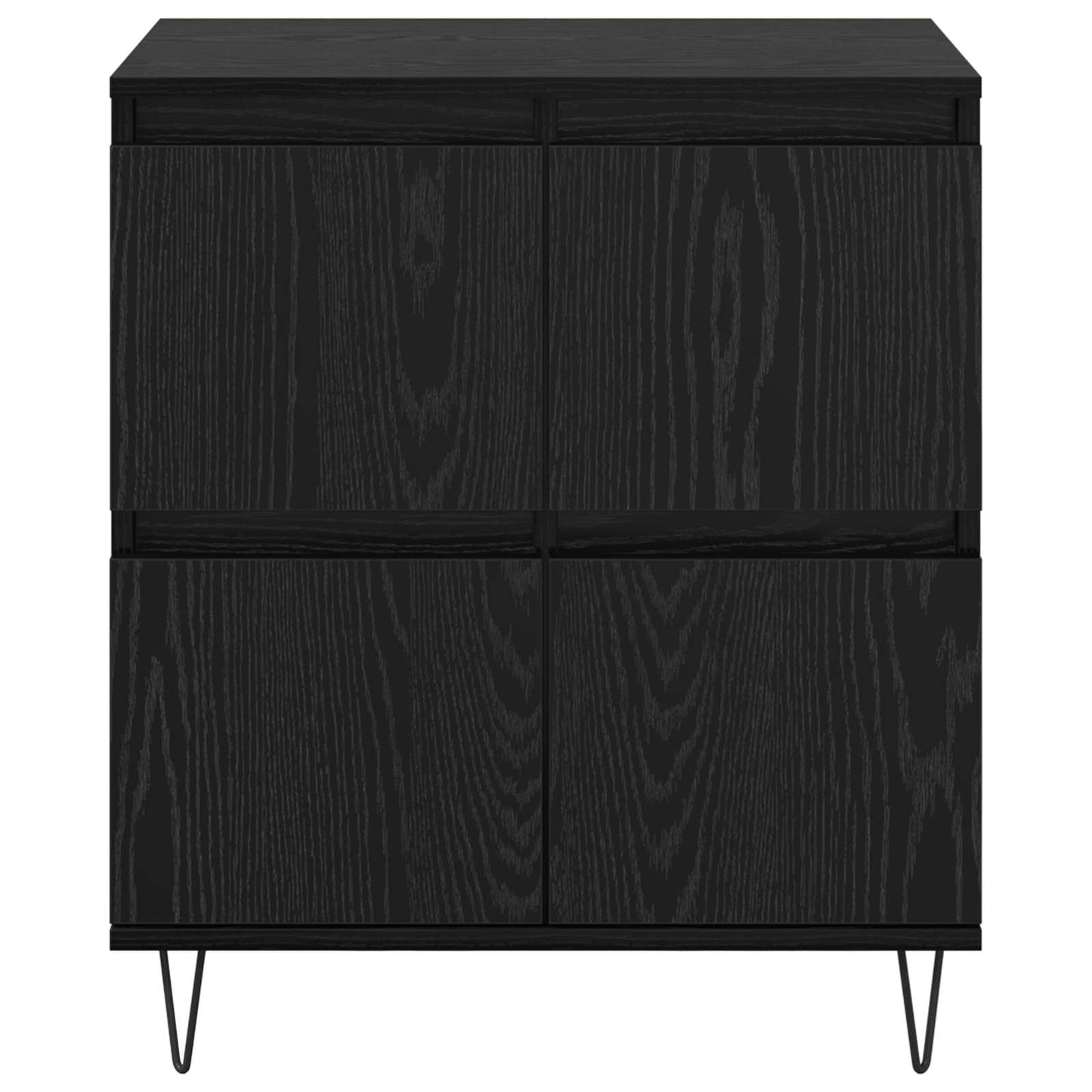vidaXL Sideboard Black Oak 60 x 35 x 70 cm 6