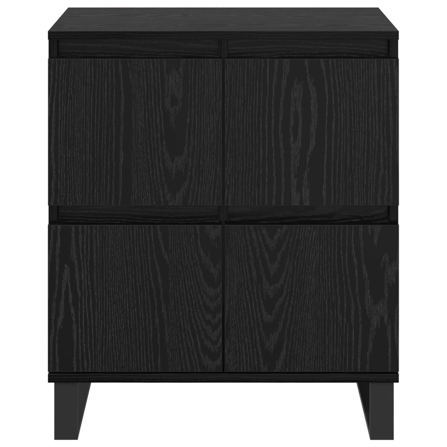 vidaXL Sideboard Black Oak 60 x 35 x 70 cm 6