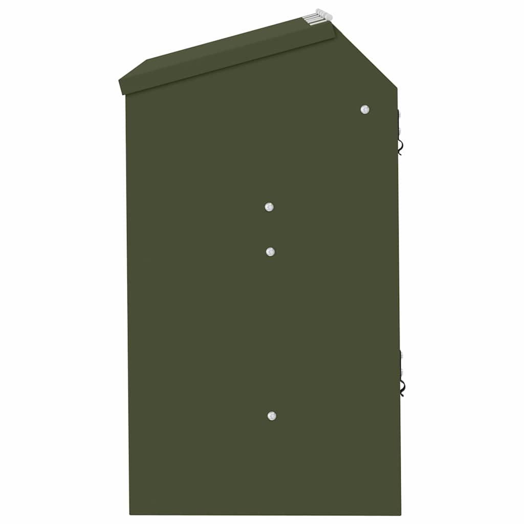 vidaXL Rabbit Feeder Olive Green 64.5 x 25.5 x 45.5 cm 6 kg 6