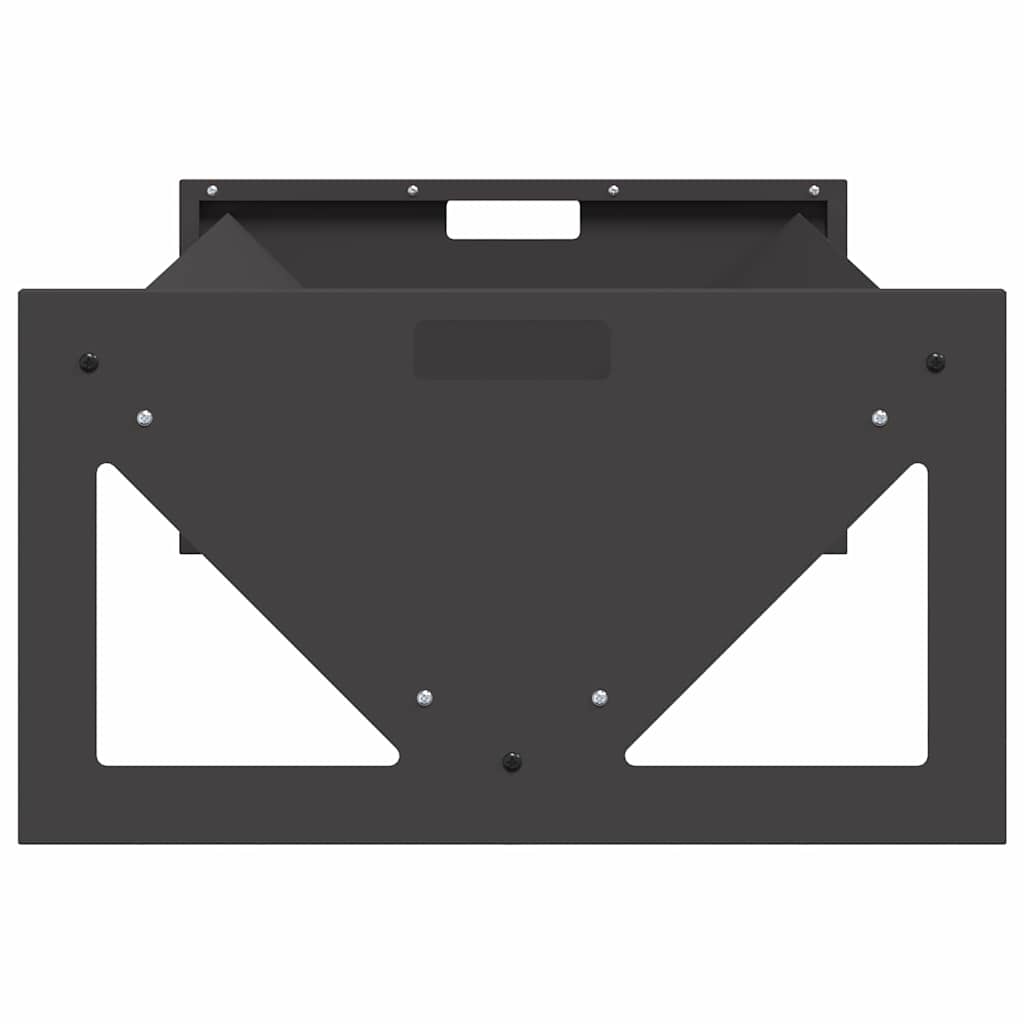 vidaXL Livestock Feeding Trough Black 108 x 50 x 28 cm 10 kg 6