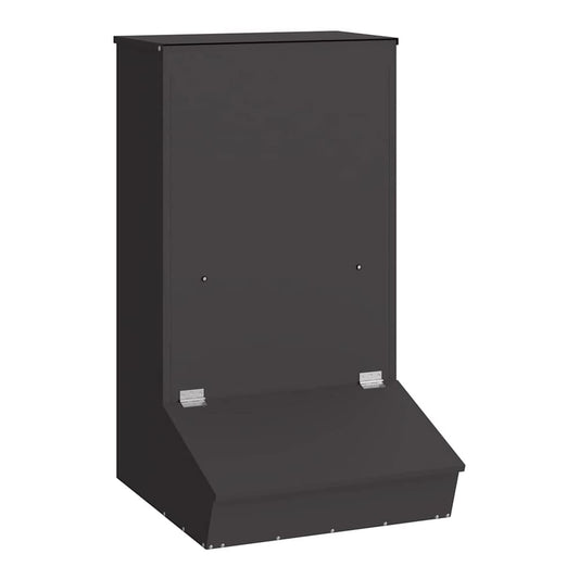 Pig Feeder 20 kg Cold-Rolled Steel Width 55 cm Black