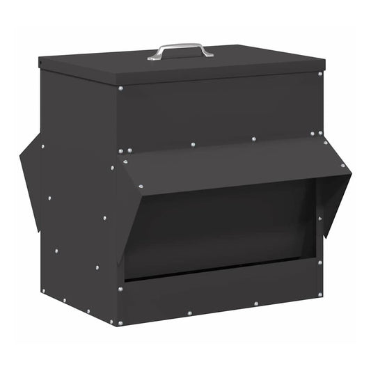 Chicken Feeder 40.5 x 45 x 41 cm 20 kg Black