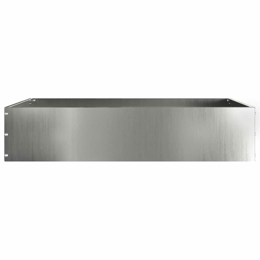 vidaXL Lawn Edging 6 pcs 60 x 60 x 13 cm Galvanised Steel Silver 6