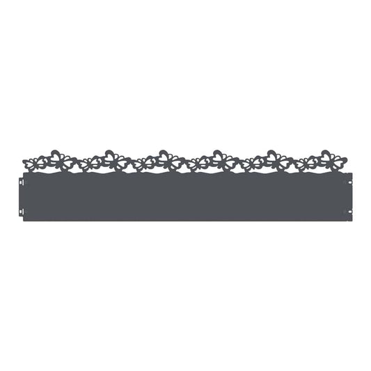 Lawn Edgings 103 x 0.05 x 22 cm Steel 10 Butterfly Anthracite